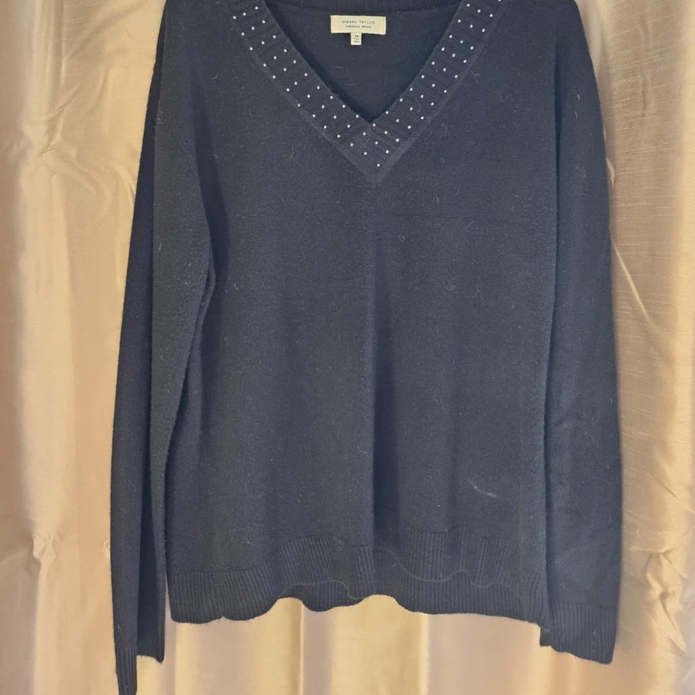 Black,blue,green,yellow,tan v neck sweaters